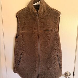& Other Stories Brown Teddy Vest